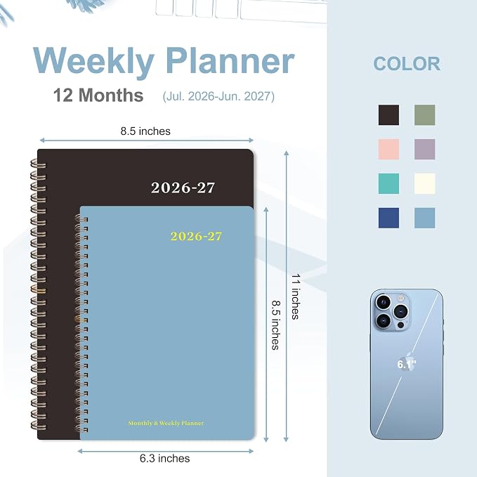 Planner 2026-2027, Weekly and Monthly Academic Year Calendar Planner, July 2026 - Image 4