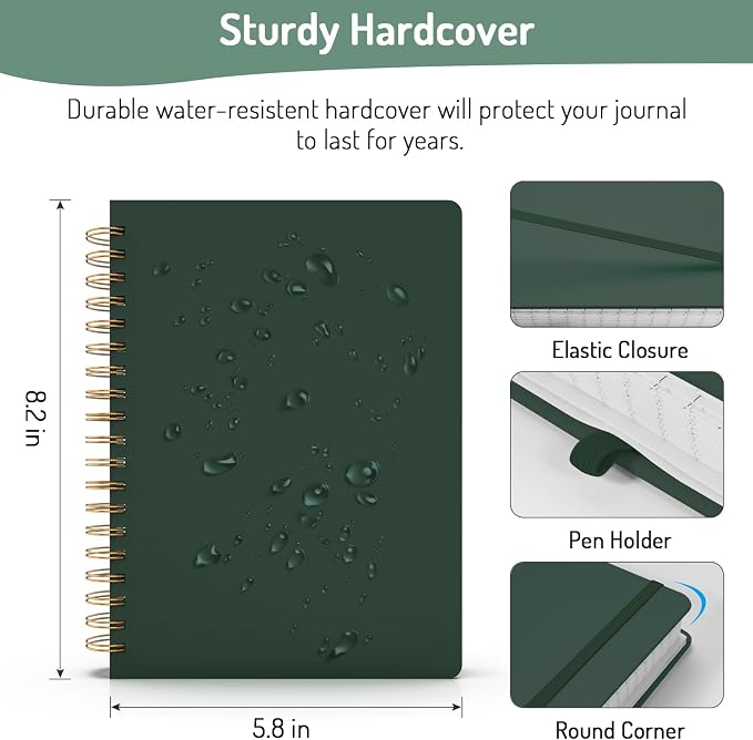 Forvencer Lined Spiral Journal Notebook - Image 6