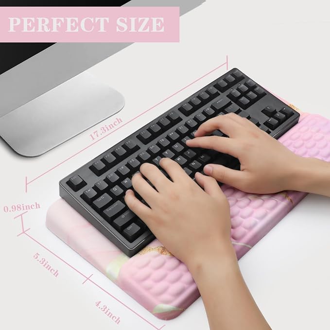 Ergonomic Keyboard Stand with Wrist Rest, Computer Wrist Support Pad, Tilted - Image 6