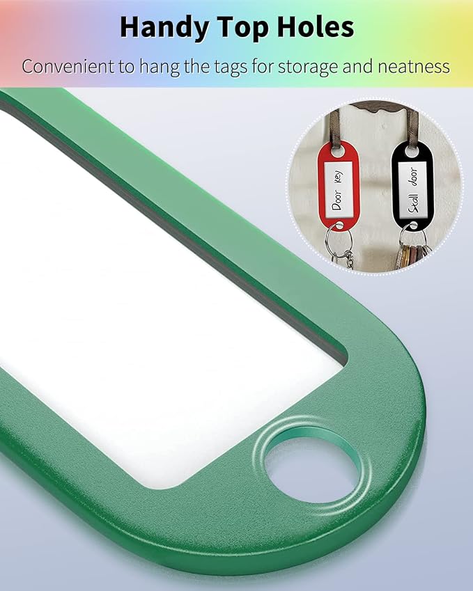 Uniclife 40 Pack Tough Plastic Key Tags - Image 6