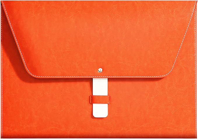 PU Leather A4 File Folder Large Document Holder Waterproof Envelope Folder Case by yufocusqc