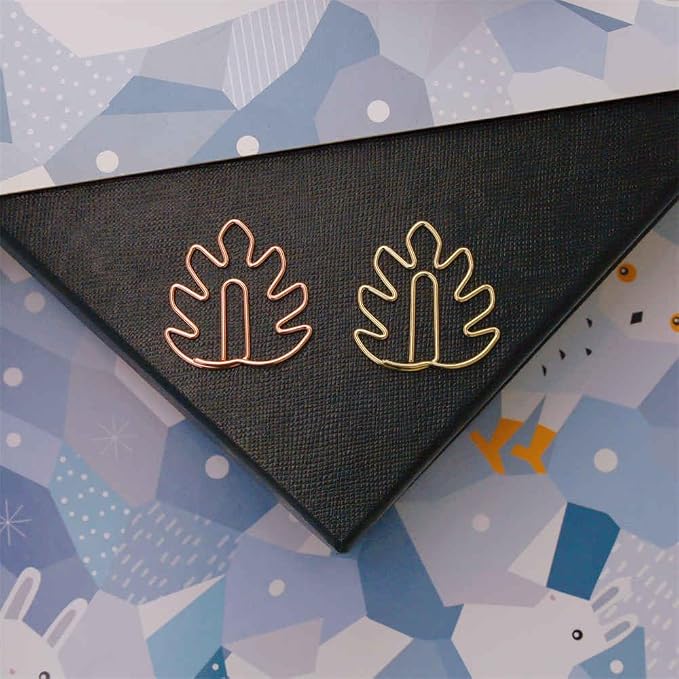 OWLFAVO 36pcs Monstera Shape Paper Clips - Image 3