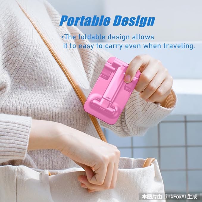 Phone Stand for Desk, Cell Phone Holder Cute Smart Cellphone Stand Foldable - Image 5