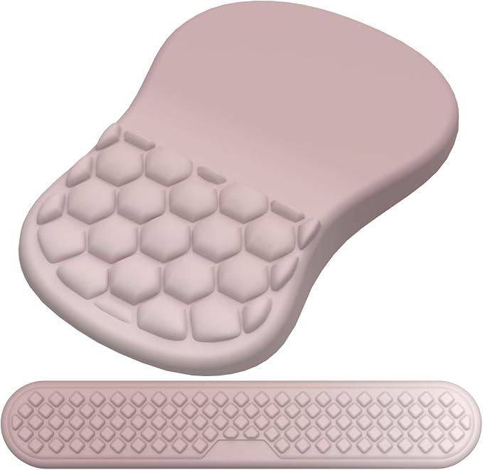 Mouse Pad with Wrist Rest & Keyboard Wrist Rest, Memory Foam by Laokiiy
