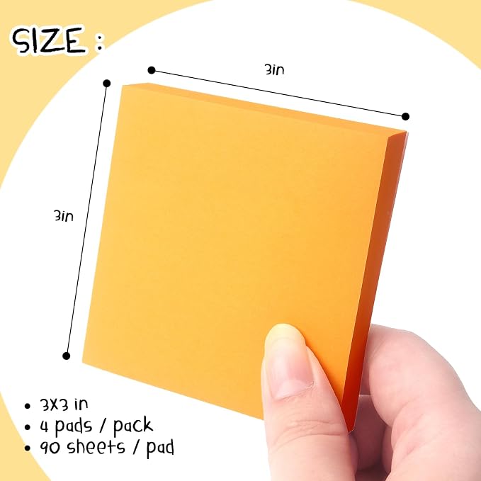 Sticky Notes 3x3 Pop Up Self-Stick Notes Pads - Image 2