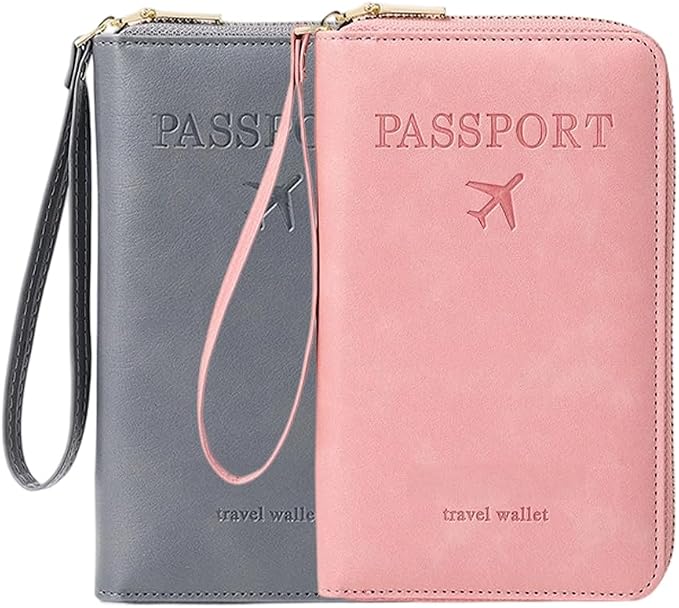 Multi-Functional RFID Passport Wallet, RFID Passport Holder by LECDOA
