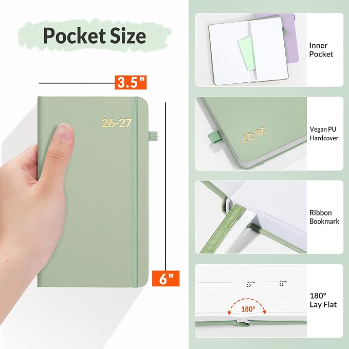 SUNEE 2026-2027 Pocket Weekly Planner - Image 4