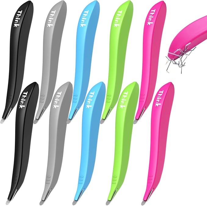 THINKLEARN Magnetic Staple Remover 10 Pack, Ergonomic Staple Puller | Magnetic by THINKLEARN