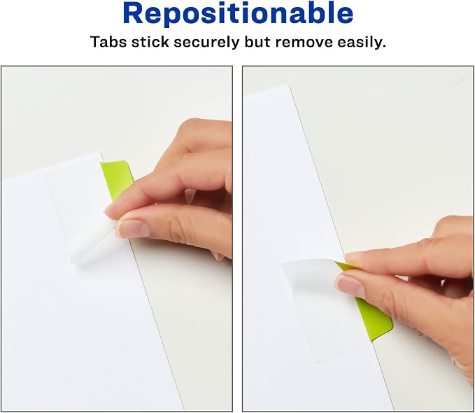 Avery Multiuse Ultra Tabs, 2-Side Writable, Neon Pink/Green/Orange, 24 - Image 3