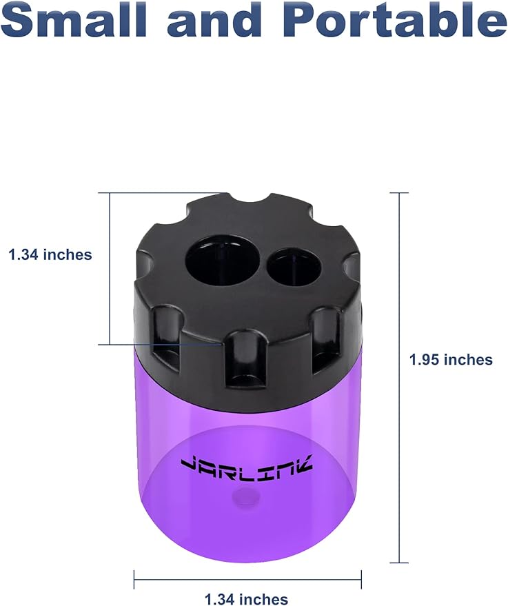 JARLINK 16 Pack Manual Pencil Sharpeners, Dual Holes Colorful Sharpener - Image 3