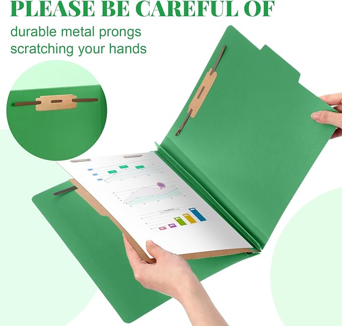 Skyygemm 48 Pcs Classification Folders Letter Size, 1 Divider Pressboard File - Image 4