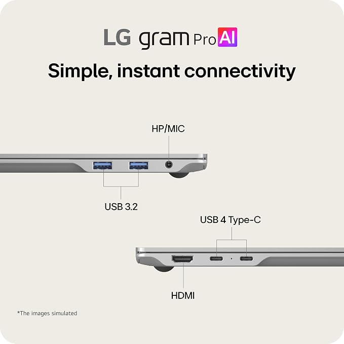 LG gram Pro 16-inch Thin and Lightweight Dual AI Laptop Computer, Windows 11 - Image 16
