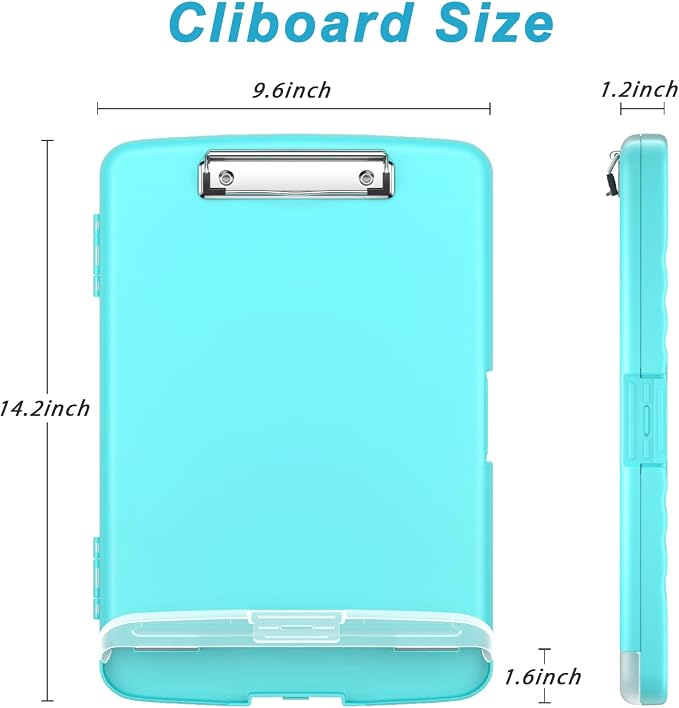 Rimilak Clipboard with Storage, 8.5 x 11'' High Capacity Clip Board, - Image 2