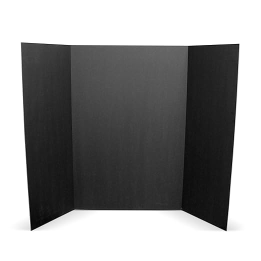Flipside Products 36” x 48” Foam Project Boards for Presentations, Science Fair, School Projects, Event Displays and Trifold Picture Board - Total Black - 24 Pack-DeskLoop Office