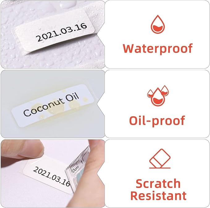 Risio Thermal Labels 2"x3.15", 80 Labels/Roll, Waterproof, Oil-Resistant - Image 3