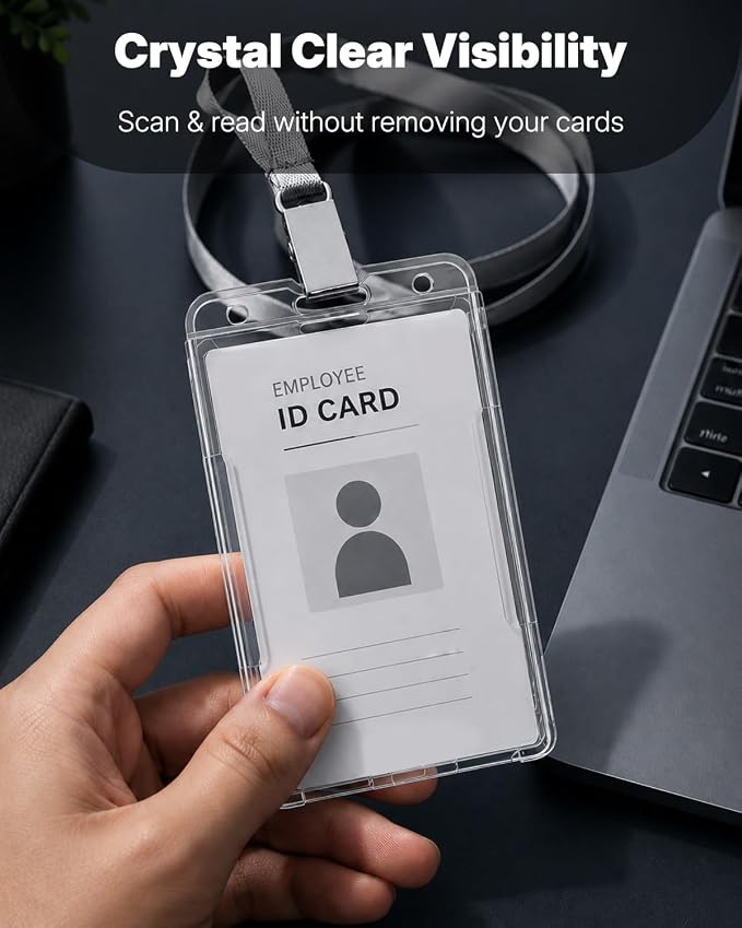 Pawfly 20 Pack Vertical 2-Card Badge Holder - Image 4