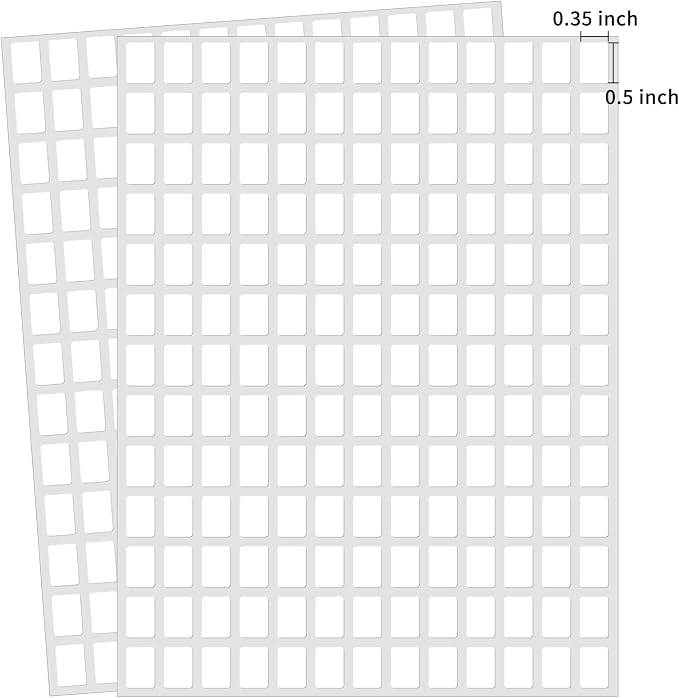 3040 Pcs Matte Small White Labels Stickers Blank Labels Removable Price Tags by Yeachlaing