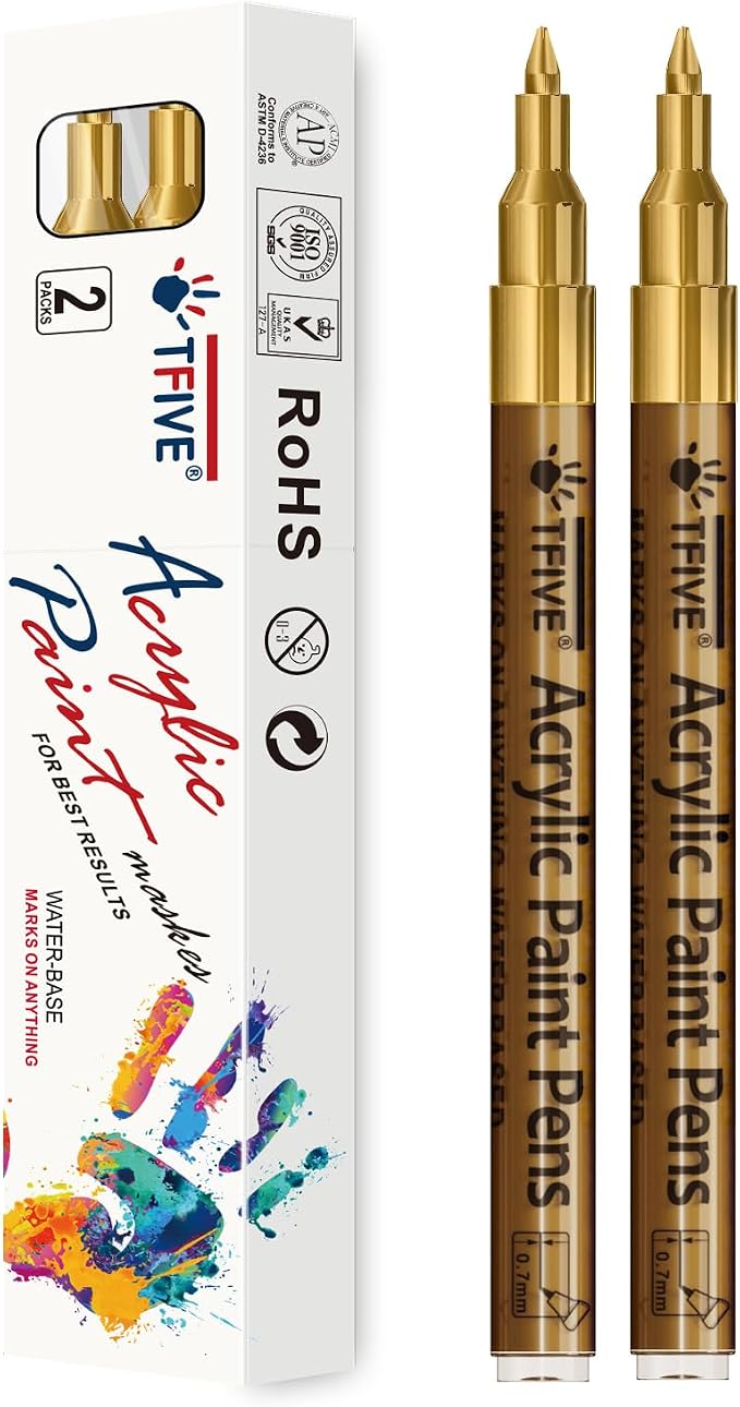 TFIVE Gold Paint Pens by TFIVE%C2%AE