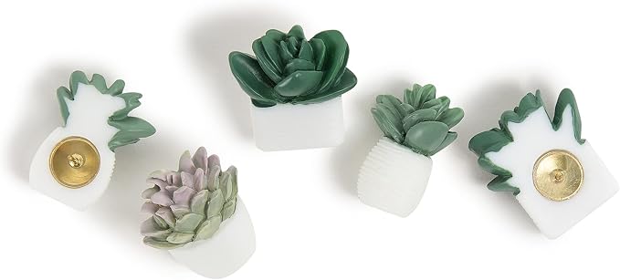 U Brands Succulent Push Pins Set, Office Supplies, Three Assorted Styles - Image 3