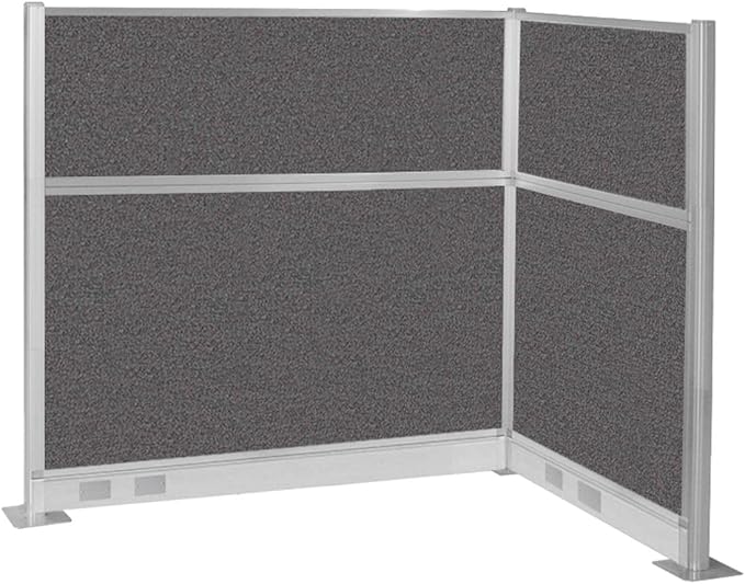 Versare Pre-Configured Hush Panel Electric Cubicle | Workstation Divider Walls | Cubicle Privacy Panels | Office Partition Walls-DeskLoop Office