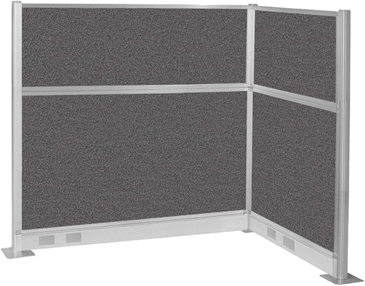 Versare Pre-Configured Hush Panel Electric Cubicle | Workstation Divider Walls | Cubicle Privacy Panels | Office Partition Walls-DeskLoop Office