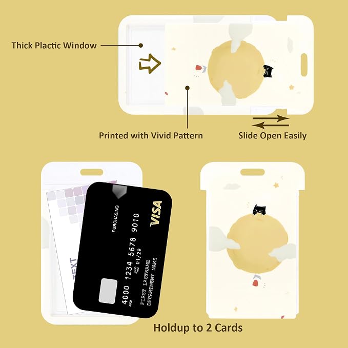 ID Card Badge Holder Key Chain - Image 4