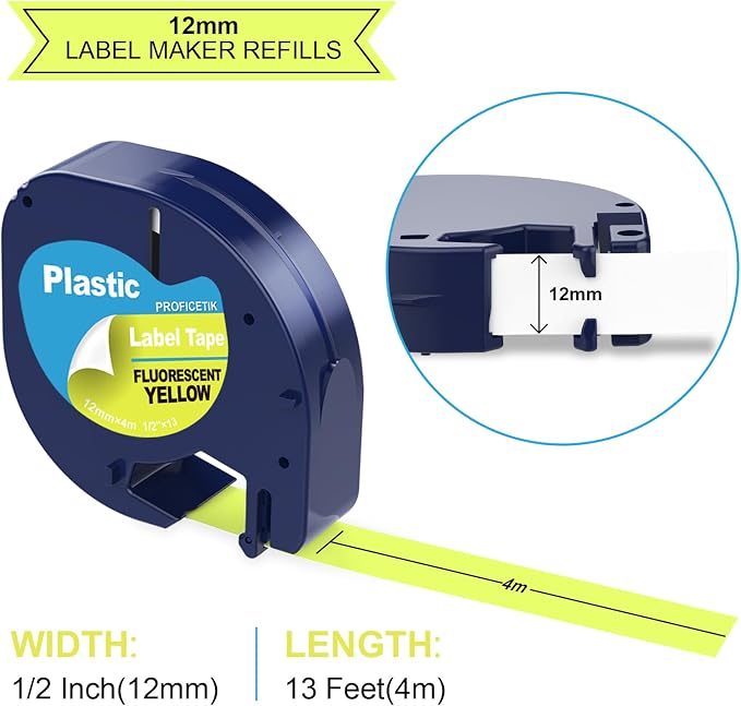 5 Pack Compatible with Dymo Letratag Refills Replacement - Image 3