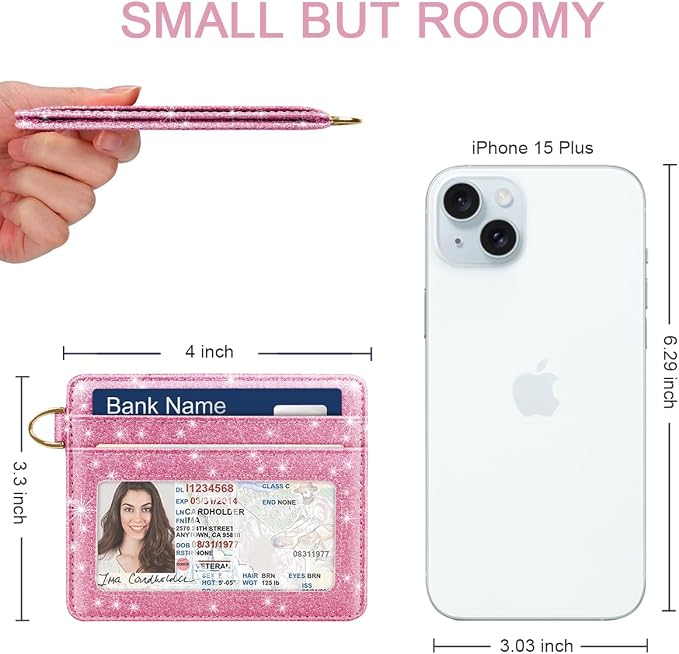 Slim Minimalist Front Pocket RFID Blocking Credit Card Holder Small Wallet Cute - Image 3