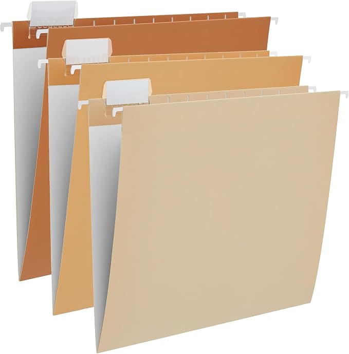 Y YOMA 6 Pack Gradient Hanging File Folders Letter Size Decorative Hanging by YYOMA