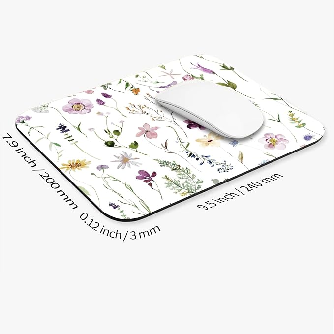 Square Mouse Pad Beautiful Flowers Plants, Personalized Premium-Textured Custom - Image 2