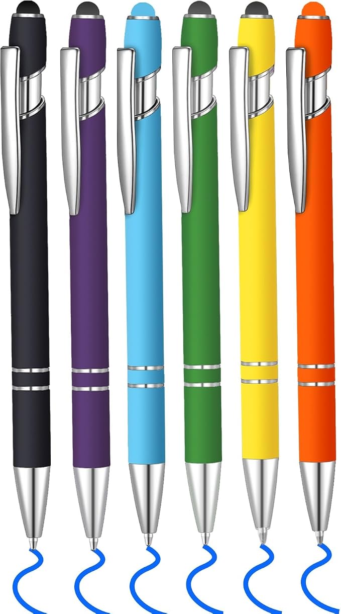 6 Pcs Blue Ink Ballpoint Pen by Lragvtbk