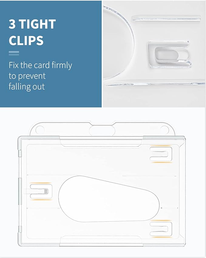 Pawfly 10 Pack Horizontal 2-Card Badge Holder - Image 7