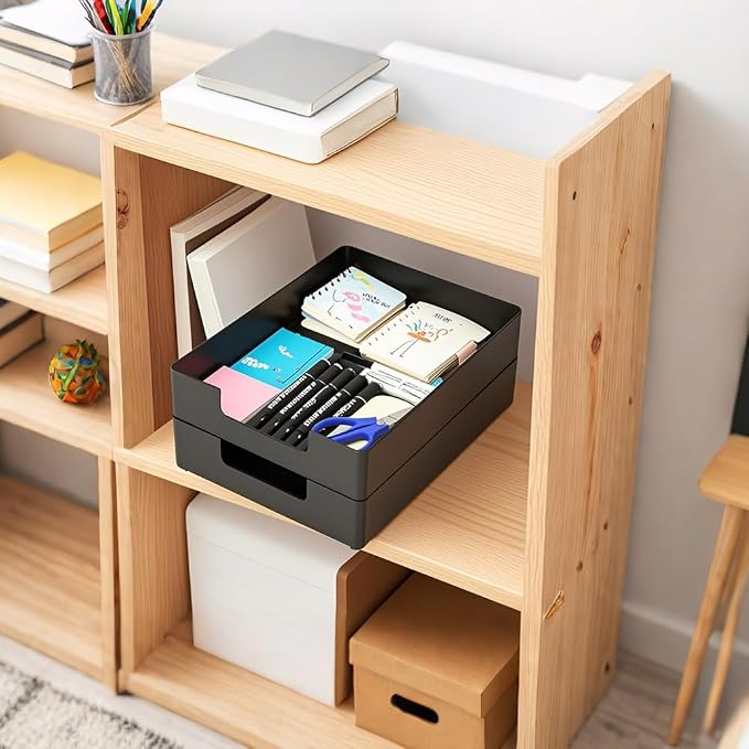 Letter-Size Tray, A4 Stackable Plastic Paper Tray - Image 5