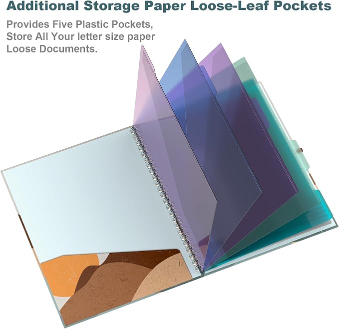 Hongri Clipboard Folio with Refillable Lined Notepad, 8.5 x 11 Folders with - Image 2