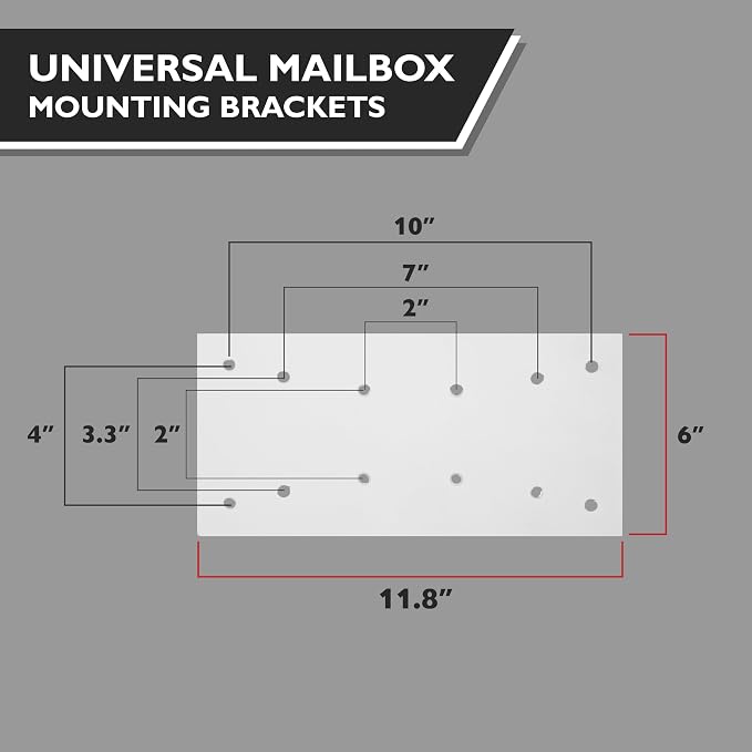 Ilyapa White Mailbox Post for Outside - Image 9