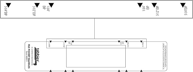 Tabbies File Pocket Handles, 9.63 X 2, 12 Sheets/Pack - Image 7