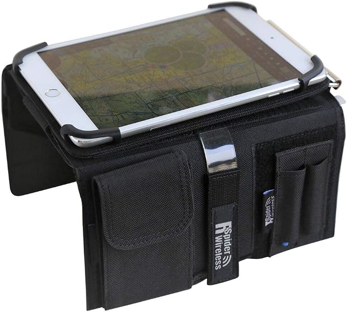 Pilot Kneeboard with Aluminum Clipboard. Compatible with 7.9 inch Apple iPad by RSPIDERWIRELESS