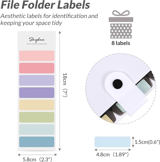 SKYDUE 5 Pocket Expanding File Folder, Letter Size Portable Accordion Folders - Image 4