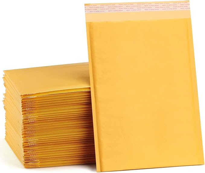 UCGOU Kraft Bubble Mailers 9.5x14.5 Inch Usable Size 9.5x13.5 Inch 40 Pack by UCGOU