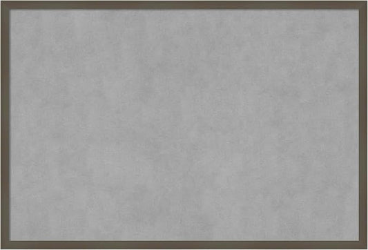 Amanti Art Grey Framed Magnetic Board 25x37 Large Vision Board by AmantiArt