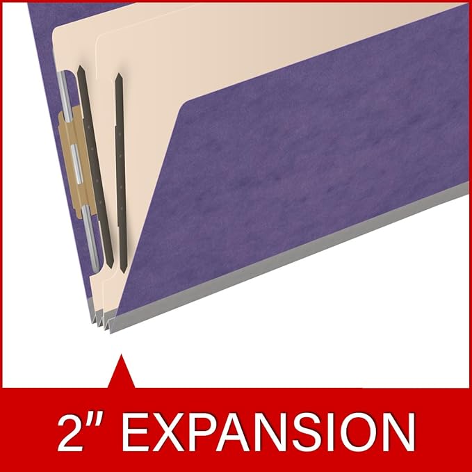Ecom Folders End Tab Pressboard Classification Folders | Legal Size 25 Pt Stock - Image 7