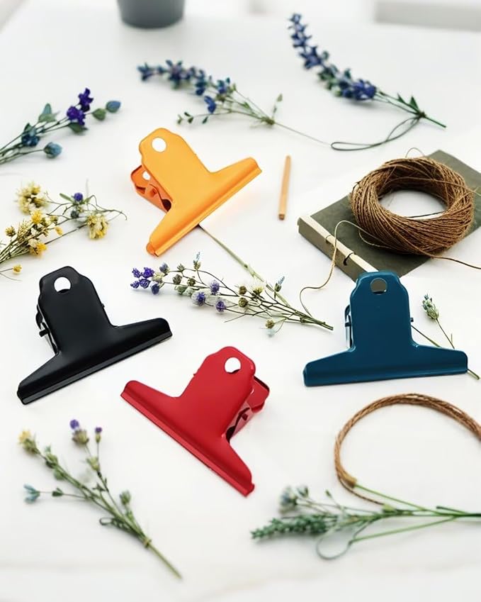 2PCS Extra Large Binder Clips Metal Bulldog Clip Large Paper Clamp Holder - Image 3