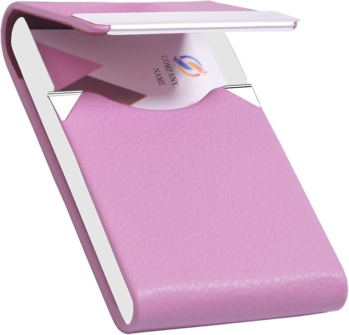 Business Card Holder with Ultra Slim Design, Business Card Case with Premium PU by Unknown