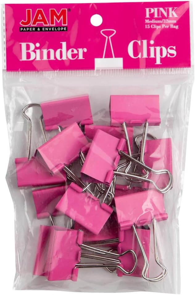 JAM PAPER Colorful Binder Clips by JAMPaper