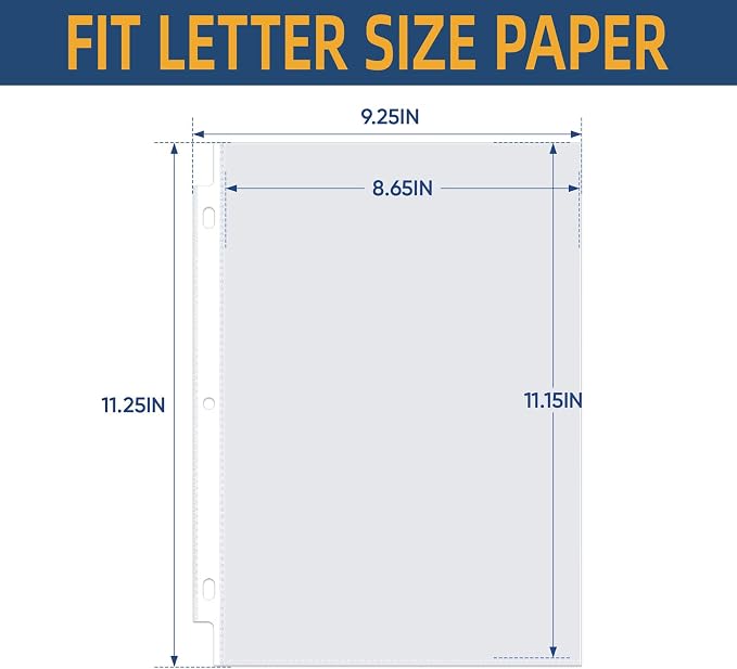60 Pack Sheet Protectors 8.5 x11 Inch, Top Loading Polypropylene Plastic Sleeves - Image 4