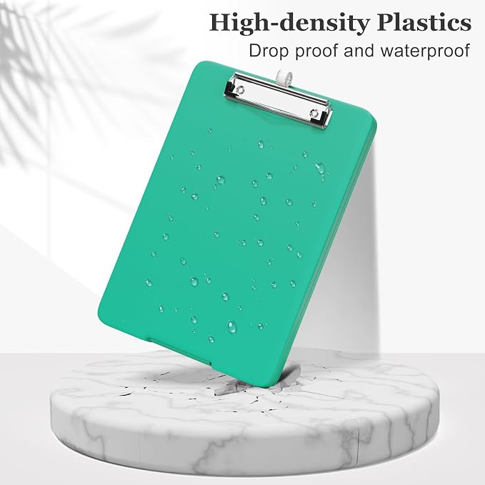 Piasoenc Small Clipboard with Storage, Clip Board with Pen Holder, School & - Image 5