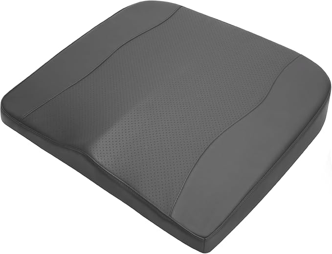 Car Seat Cushion, Comfort Memory Foam Car Cushions for Driving - Sciatica & Lower Back Pain Relief, Driver Seat Pillow for Auto, Office Chair, Wheelchair - Classic Grey-DeskLoop Office