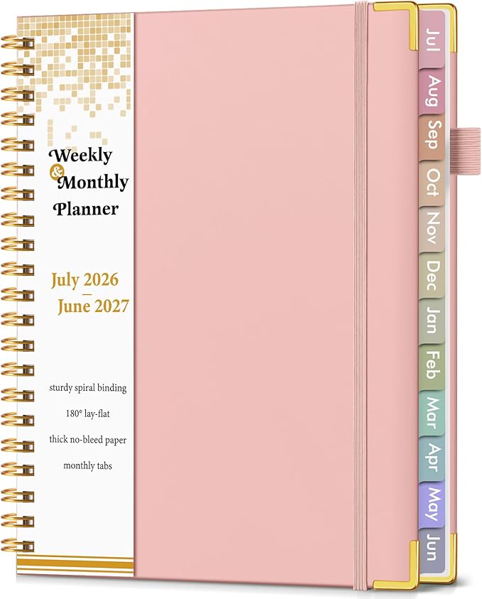 Academic Planner 2026-2027, Hardcover Weekly and Monthly Calendar Planner from by Unknown