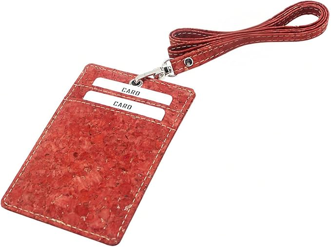 Cork Badge Holder, Boshiho Vertical Style Eco-Friendly Natural Cork Name ID - Image 6