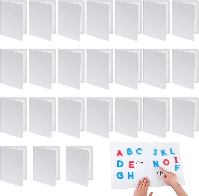 Motipuns 24 Pcs Folding Magnetic Dry Erase Activity Boards Foldable Magnetic by Motipuns